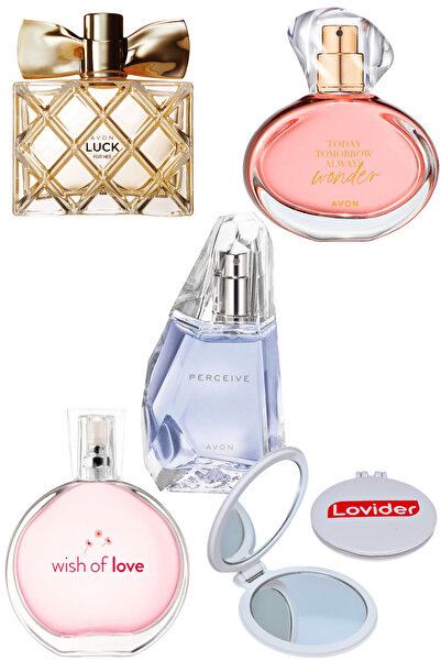 AVON Kadın Parfüm Seti; Luck + Wish Of Love + Perceive + TTA Wonder + Lovider...