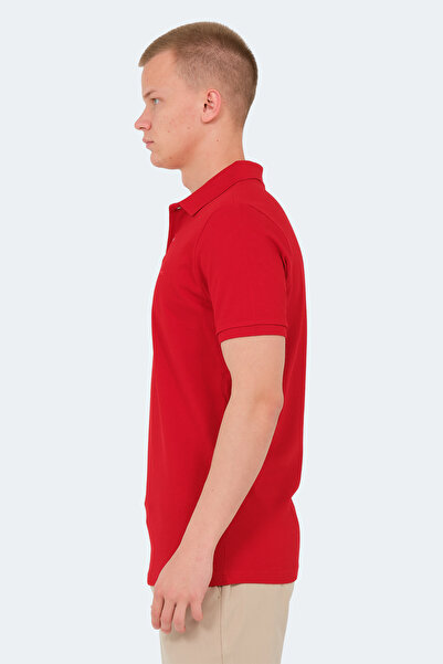 Slazenger Vale Ktn Men's Polo Neck Red T-Shirt