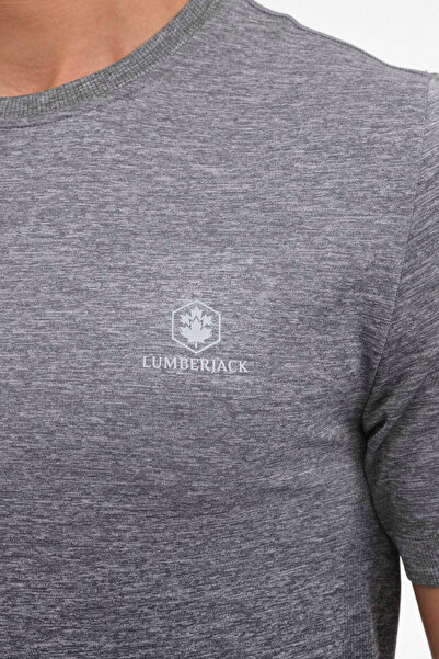 lumberjack ML QUANE 11C-PRF2005 4FX Antrasit Erkek Kısa Kol T-Shirt