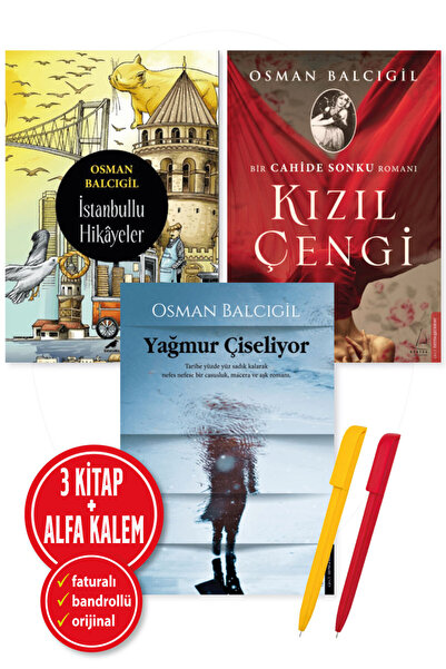 Destek Yayınları Alfa Kalem+Osman Balcıgil yeni 3 KİTAP SET (Yağmur Çiseliyor...