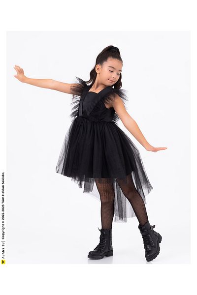 Gocoland Graduation Prom - Girl's Tulle Party Dress, Wednesday Style