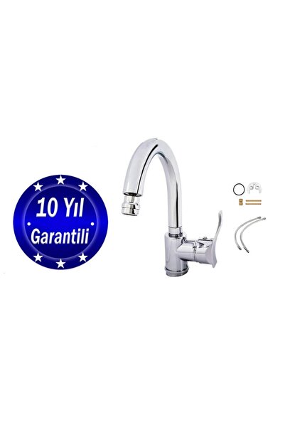 Lavabo Bataryası Pirinç Çermik Kol Perlatörlü Lavabo Musluğu Çeviksu