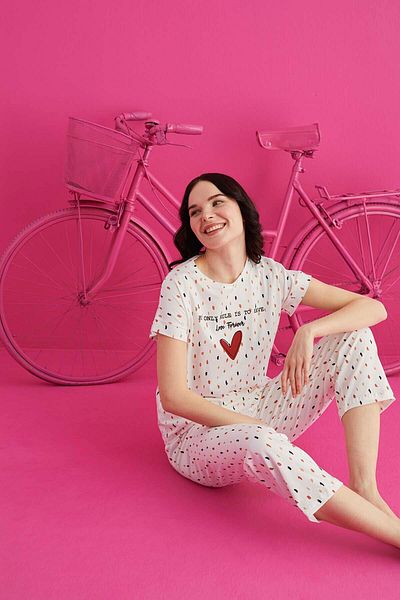 ELİTOL Lycra Cotton Capri Set