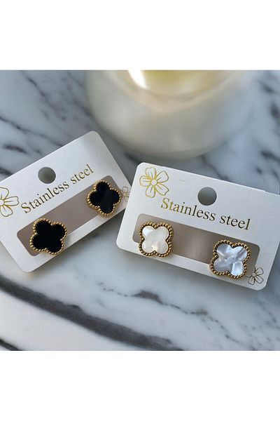 Welo Design Basic Earrings - White Color