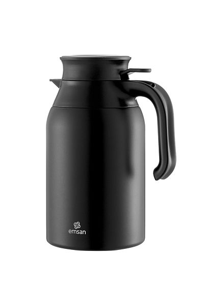 Emsan 12 Hours Class 2 Lt Thermos Black Black Steel Drink 2 L