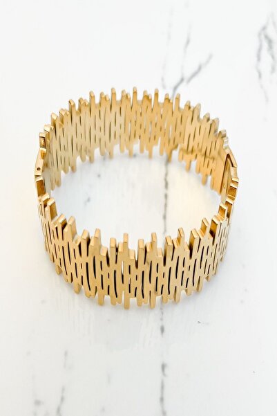 Pretty African Model Kararmaz Çelik Bileklik