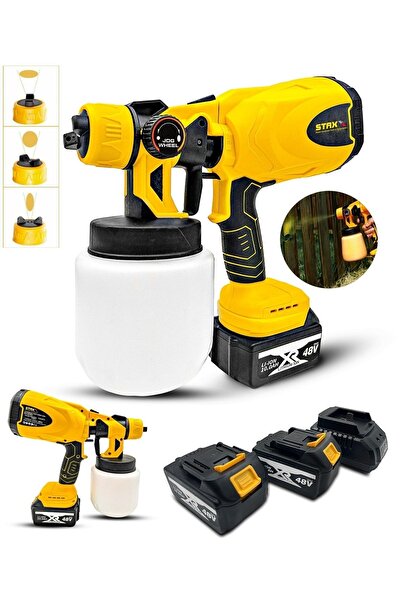 Genel Markalar Stx4800 Yüksek Basınçlı Boya Ilaç Dezenfektan Püskürtme Makinesi Şarjlı Akülü Sprey Boya Tabancası