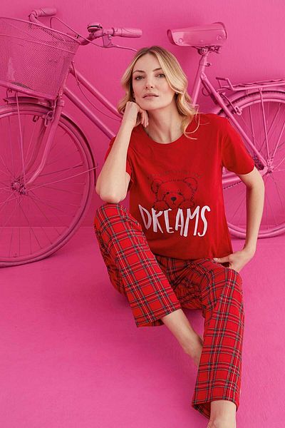 ELİTOL Cotton and Lycra Pajama Set