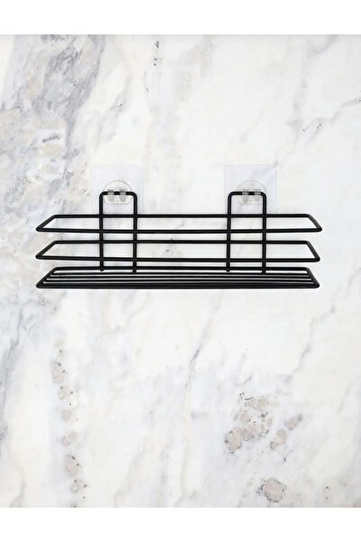 METALAY قطعة واحدة من رف الحمام اللاصق - منظم حامل شامبو الدش على الحائط