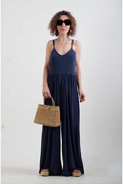 Zelish My Sister Синій комбінезон на бретельках з модалу