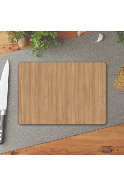 DreamHomes Wooden Look Glass Cutting Board