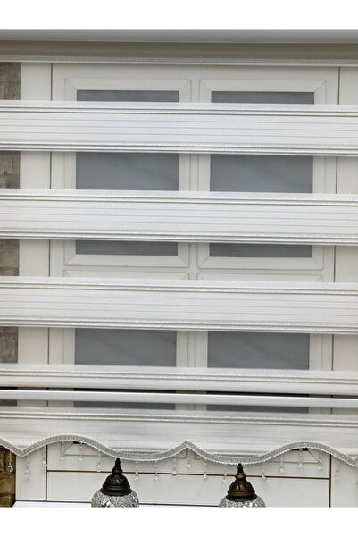 YAZAR HOME Yeni Sezon 1. Kalite Boncuklu Zebra Stor Perde