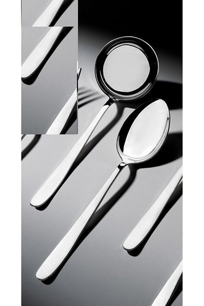 Nehir Stainless Steel Spoon and Ladle - 2 Pieces.Tableware Serving Set Set