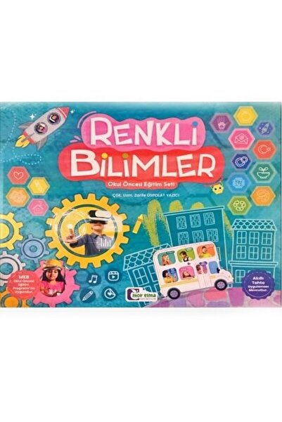 Mor Elma Yayıncılık Renkli Bilimler (5-6 Yaş) Eğitim Seti Mor Elma Yayıncılık