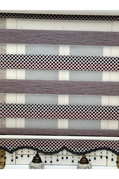 YAZAR HOME Boncuklu Zebra Stor Perde