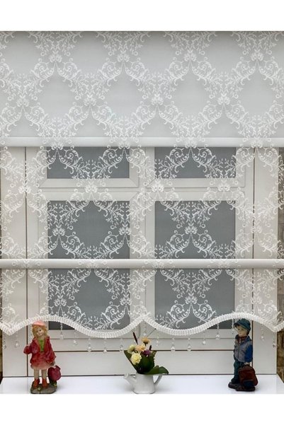 YAZAR HOME Yeni Sezon 1. Kalite Boncuklu Çift Mekanizmalı Zebra Stor Perde - 3551