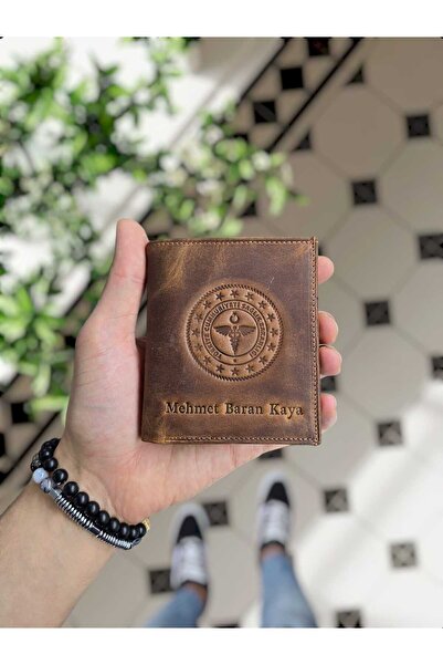 Visso leather VİSSO 111 isme özel HAKİKİ DERİ CÜZDAN ERKEK KADIN CÜZDAN ÇANTA...