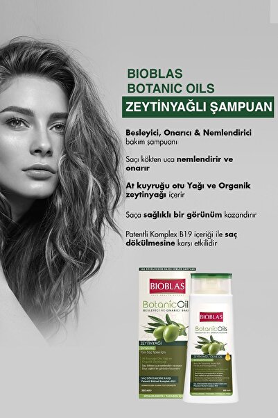 Bioblas Organic Oils Kuru Ve Yıpranmış Saçlar Için Şampuan 360 ml Zeytinyağı Ve At Kuyruğu Yağı Şampuanı