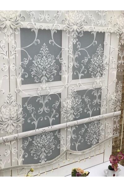 YAZAR HOME Yeni Sezon 1. Kalite Boncuklu Çift Mekanizmalı Zebra Stor Perde - ...