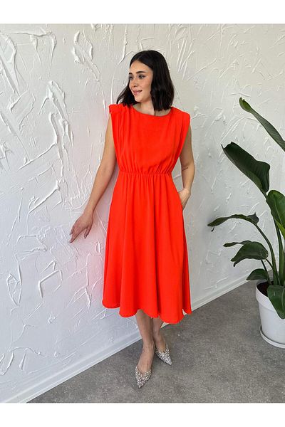 Poliyance Rochie roșie Fresco