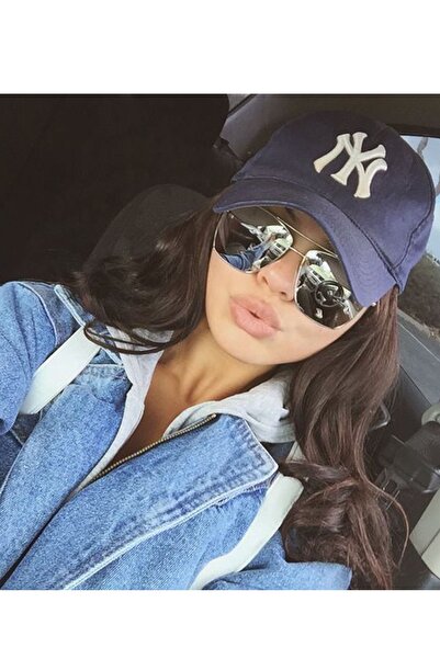 Ritagarcia Unisex Ny Nakışlı Mavi Kep Şapka 2'li Set