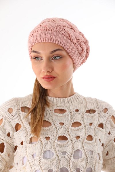 Ritagarcia Double Layer Knitted Powder Beret