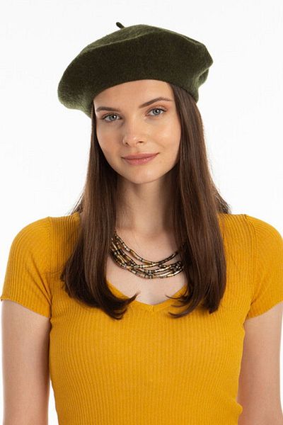 Ritagarcia French Felt Khaki Painter Beret