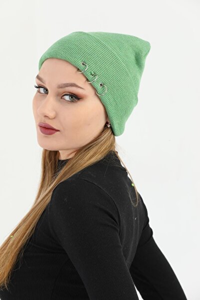 Ritagarcia Beretă de iarnă Aqua Green Piercing pentru femei