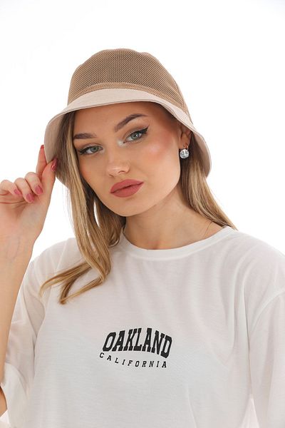 Ritagarcia Mesh Beige Fisherman Bucket Hat