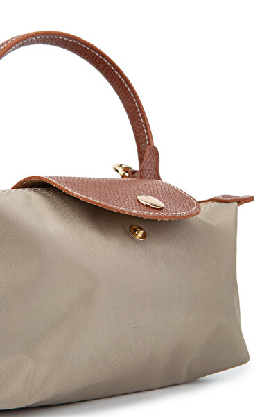 minebag Dark Mink Satin Maxim Mini Long Strap Women's Crossbody Bag