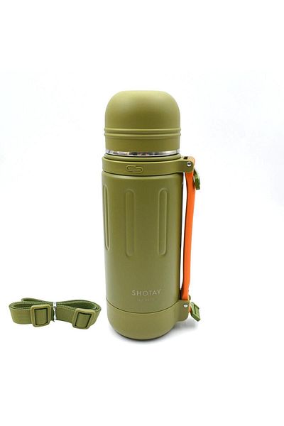 Shotay قارورة حرارية 1200 مل - موديل ST-8255، لمسات سطحية