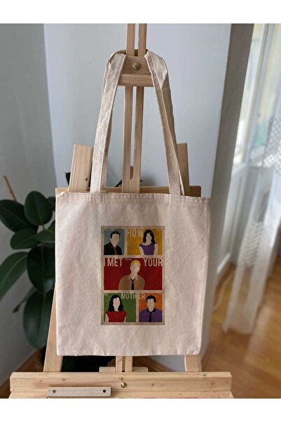 InfinitumWorks كيف قابلت والدتك حقيبة قماش الملصق