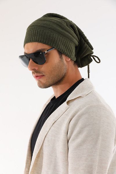 Ritagarcia Men's Khaki String Beret