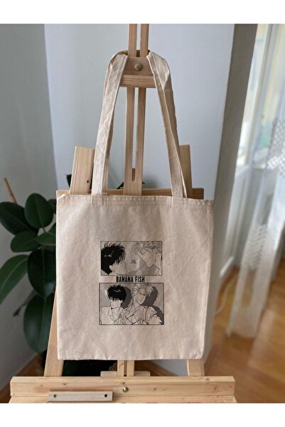 InfinitumWorks حقيبة قماش مانغا على شكل سمكة الموز