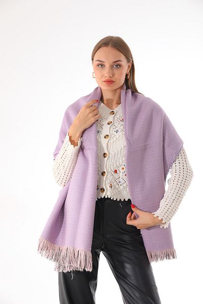 Ritagarcia Double Sided Soft Textured Lilac Shawl Scarf