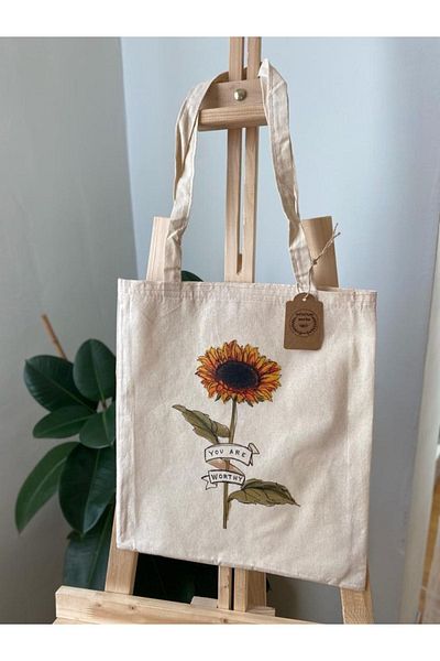 InfinitumWorks You Are Worthy Cloth Bag