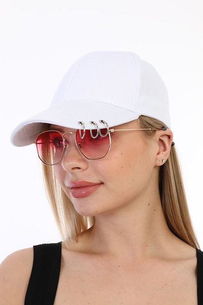 Ritagarcia Unisex Piercing White Hat