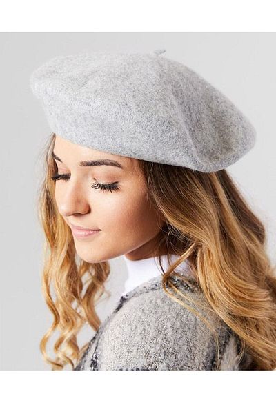 Ritagarcia French Felt Gray Painter Beret