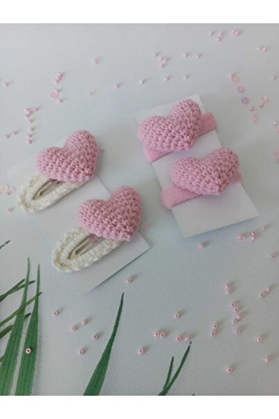 Kadın Girişimciler Atölyesi Комплект от 4 аксесоара за коса Pink Love