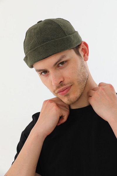 Ritagarcia Stamped Khaki Back Adjustable Retro Hip-hop Skullcap Hat