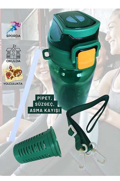 zanur 5No Plastic Detox Flask - 700 ml