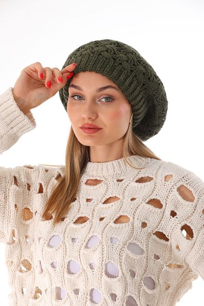 Ritagarcia Double Layer Khaki Women's Painter Beret
