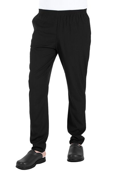 Alsancak Üniforma Pantaloni negri pentru bărbați din lycra pentru asistentă și doctor