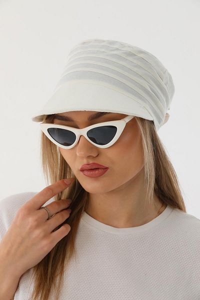 Ritagarcia Safari Tie Ecru Visor Bandana Visor