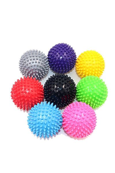 Tilda BSC. & Home Silicone Physical Therapy - Muscle Strengthener - Stress Ball Spiky Massage Ball / Hand Ball