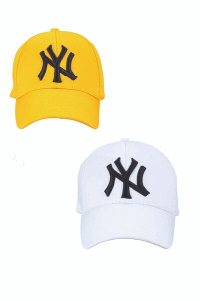 Ritagarcia Унісекс синя шапка-сапка з вишивкою Ny Комплект з 2 шт.