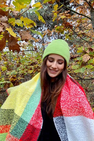 Ritagarcia Унисекс барета в аква зелено сгъната - стилен обикновен дизайн (UNISEXBASICBERE PLAIN BEANIE)