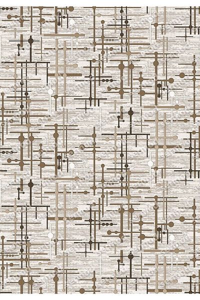 Sermod 93-Sponge New Modern, cu dungi gri, antiderapant, covor elastic