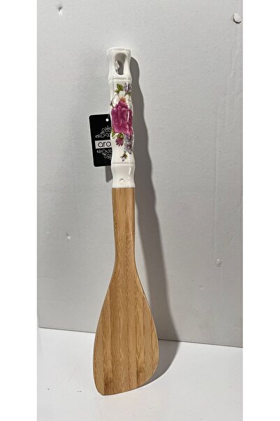 DUBAİ Porselen Saplı Bambu Spatula