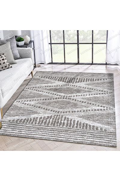Sermod 120- Gray Modern Sponge Elastic Carpet Cover